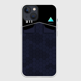 Чехол для iPhone 13 с принтом Detroit COP 911 в Новосибирске,  |  | 2038 | become | connor | dbh | detroit | gamer | human | kara | андроид | девиант | детройт | кара | квест | коннор | маркус