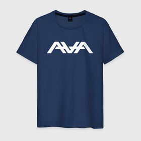 Мужская футболка хлопок с принтом AVA в Новосибирске, 100% хлопок | прямой крой, круглый вырез горловины, длина до линии бедер, слегка спущенное плечо. | angels and airwaves | ava | tom delonge | том делонг