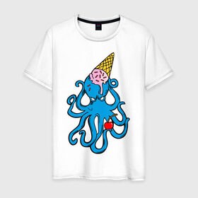 Мужская футболка хлопок с принтом Mark Blink 182 в Новосибирске, 100% хлопок | прямой крой, круглый вырез горловины, длина до линии бедер, слегка спущенное плечо. | Тематика изображения на принте: mark hoppus | octopus | марк хоппус | осьминог
