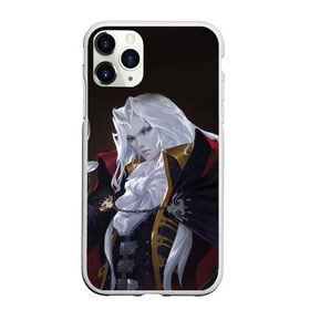 Чехол для iPhone 11 Pro матовый с принтом Alucard (Castlevania) в Новосибирске, Силикон |  | Тематика изображения на принте: вампир | душа | манга | серебряная