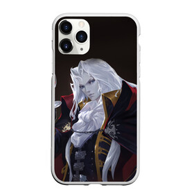 Чехол для iPhone 11 Pro Max матовый с принтом Alucard (Castlevania) в Новосибирске, Силикон |  | Тематика изображения на принте: вампир | душа | манга | серебряная