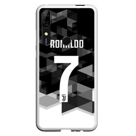 Чехол для Honor P Smart Z с принтом RONALDO JUVE SPORT в Новосибирске, Силикон | Область печати: задняя сторона чехла, без боковых панелей | cr7 | fc | клуб | криштиану роналду | роналдо | фк | ювентус