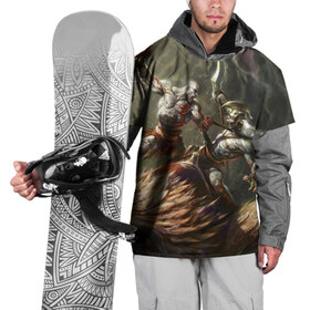 Накидка на куртку 3D с принтом Бог войны в Новосибирске, 100% полиэстер |  | atreus | god of war | god of war 4 | gow | kratos | ps4 | атрей | бог войны | гов | зы4 | кратос | левиафан | мальчик | мимир | мировой змей | пиратs | руны | эксклюзив