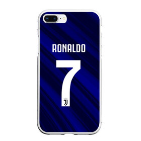 Чехол для iPhone 7Plus/8 Plus матовый с принтом RONALDO JUVE SPORT в Новосибирске, Силикон | Область печати: задняя сторона чехла, без боковых панелей | cr7 | fc | клуб | криштиану роналду | роналдо | фк | ювентус