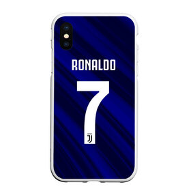 Чехол для iPhone XS Max матовый с принтом RONALDO JUVE SPORT в Новосибирске, Силикон | Область печати: задняя сторона чехла, без боковых панелей | cr7 | fc | клуб | криштиану роналду | роналдо | фк | ювентус