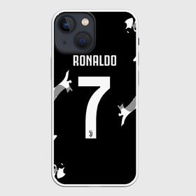 Чехол для iPhone 13 mini с принтом RONALDO JUVE SPORT в Новосибирске,  |  | cr7 | fc | football | ronaldo | sport | криштиану роналду | роналдо | фк | форма | футбольный клуб | ювентус