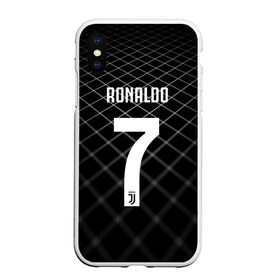 Чехол для iPhone XS Max матовый с принтом RONALDO JUVE SPORT в Новосибирске, Силикон | Область печати: задняя сторона чехла, без боковых панелей | cr7 | fc | клуб | криштиану роналду | роналдо | фк | ювентус