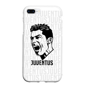 Чехол для iPhone 7Plus/8 Plus матовый с принтом RONALDO JUVE SPORT в Новосибирске, Силикон | Область печати: задняя сторона чехла, без боковых панелей | cr7 | fc | клуб | криштиану роналду | роналдо | фк | ювентус