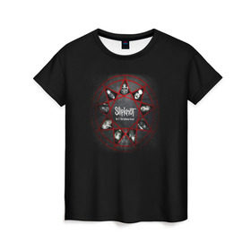 Женская футболка 3D с принтом Slipknot в Новосибирске, 100% полиэфир ( синтетическое хлопкоподобное полотно) | прямой крой, круглый вырез горловины, длина до линии бедер | slipknot | грув | джей вайнберг | кори тейлор | крис фен | крэйг джонс | метал | мик томсон | музыка | ню | петля | рок | сид уилсон | скользящий узел | слайпкнот | слипкнот | слипнот | удавка
