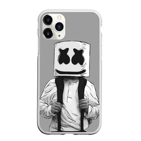 Чехол для iPhone 11 Pro матовый с принтом Electronic music в Новосибирске, Силикон |  | electronic music | marshmello | маршмеллоу | электронная музыка