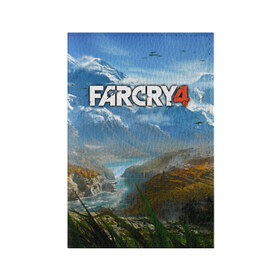 Обложка для паспорта матовая кожа с принтом Far Cry 4 в Новосибирске, натуральная матовая кожа | размер 19,3 х 13,7 см; прозрачные пластиковые крепления | Тематика изображения на принте: action | far cry 4 | армия | гималаи | гирокоптер | мин | мир | открытый | франшиза | ховеркрафт | шутер