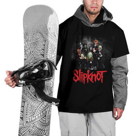 Накидка на куртку 3D с принтом Slipknot в Новосибирске, 100% полиэстер |  | slipknot | грув | джей вайнберг | кори тейлор | крис фен | крэйг джонс | метал | мик томсон | музыка | ню | петля | рок | сид уилсон | скользящий узел | слайпкнот | слипкнот | слипнот | удавка