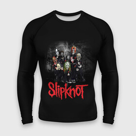 Мужской рашгард 3D с принтом Slipknot в Новосибирске,  |  | slipknot | грув | джей вайнберг | кори тейлор | крис фен | крэйг джонс | метал | мик томсон | музыка | ню | петля | рок | сид уилсон | скользящий узел | слайпкнот | слипкнот | слипнот | удавка