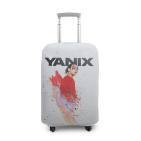 Чехол для чемодана 3D с принтом Yanix в Новосибирске, 86% полиэфир, 14% спандекс | двустороннее нанесение принта, прорези для ручек и колес | 