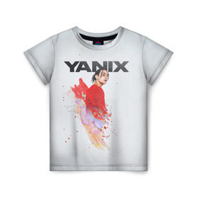 Детская футболка 3D с принтом Yanix в Новосибирске, 100% гипоаллергенный полиэфир | прямой крой, круглый вырез горловины, длина до линии бедер, чуть спущенное плечо, ткань немного тянется | Тематика изображения на принте: 