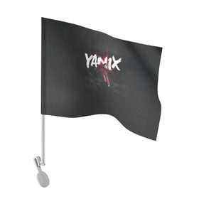 Флаг для автомобиля с принтом YANIX в Новосибирске, 100% полиэстер | Размер: 30*21 см | 