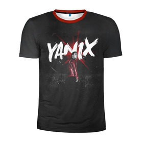 Мужская футболка 3D спортивная с принтом YANIX в Новосибирске, 100% полиэстер с улучшенными характеристиками | приталенный силуэт, круглая горловина, широкие плечи, сужается к линии бедра | 