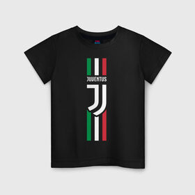 Детская футболка хлопок с принтом Juventus Italy в Новосибирске, 100% хлопок | круглый вырез горловины, полуприлегающий силуэт, длина до линии бедер | Тематика изображения на принте: cristiano | juve | италия | криштиану | роналдо | роналду | юве | ювентус