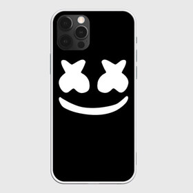 Чехол для iPhone 12 Pro Max с принтом Marshmello black в Новосибирске, Силикон |  | dj | dj marshmello | marshmello | клуб | клубная музыка | музыка