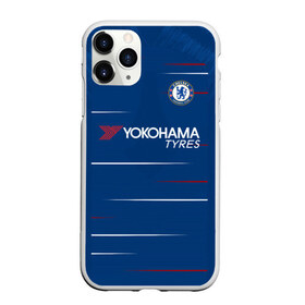 Чехол для iPhone 11 Pro матовый с принтом Chelsea home 18-19 в Новосибирске, Силикон |  | apl | champions | chelsea | home | league | англия | домашняя | лига | челси | чемпионов