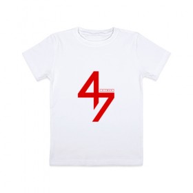 Детская футболка хлопок с принтом AGENT 47 HITMAN в Новосибирске, 100% хлопок | круглый вырез горловины, полуприлегающий силуэт, длина до линии бедер | 47agent 47 | game | hitman | killer | logo | stels action | агент 47 | игра | логотип | стелс экшн | хитман