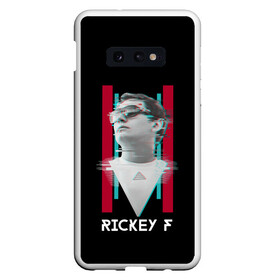 Чехол для Samsung S10E с принтом Rickey F Glitch в Новосибирске, Силикон | Область печати: задняя сторона чехла, без боковых панелей | rickey f | рики ф | рики эф