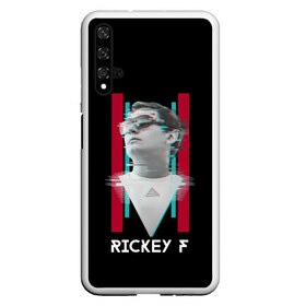 Чехол для Honor 20 с принтом Rickey F Glitch в Новосибирске, Силикон | Область печати: задняя сторона чехла, без боковых панелей | Тематика изображения на принте: rickey f | рики ф | рики эф