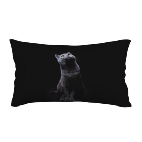Подушка 3D антистресс с принтом Милый котик в Новосибирске, наволочка — 100% полиэстер, наполнитель — вспененный полистирол | состоит из подушки и наволочки на молнии | кот | котенок | кошка | милый | пушистый | черный