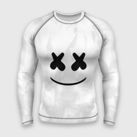 Мужской рашгард 3D с принтом MARSHMELLO в Новосибирске,  |  | dj | marshmello | usa | америка | клубная музыка | маршмелло | музыка | музыкант