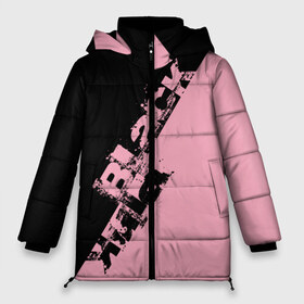 Женская зимняя куртка 3D с принтом BlackPink k-pop в Новосибирске, верх — 100% полиэстер; подкладка — 100% полиэстер; утеплитель — 100% полиэстер | длина ниже бедра, силуэт Оверсайз. Есть воротник-стойка, отстегивающийся капюшон и ветрозащитная планка. 

Боковые карманы с листочкой на кнопках и внутренний карман на молнии | black  pink | blackpink | jennie | jisoo | k pop | lalisa | группа | к поп | корейская группа | розовый | черный