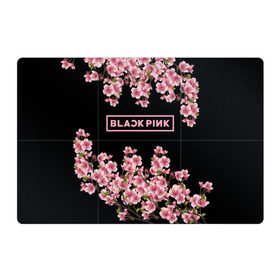 Магнитный плакат 3Х2 с принтом BlackPink sakura в Новосибирске, Полимерный материал с магнитным слоем | 6 деталей размером 9*9 см | black  pink | blackpink | jennie | jisoo | k pop | lalisa | sakura | группа | к поп | корейская группа | розовый | сакура | черный