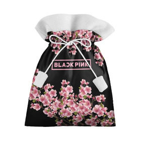 Подарочный 3D мешок с принтом BlackPink sakura в Новосибирске, 100% полиэстер | Размер: 29*39 см | black  pink | blackpink | jennie | jisoo | k pop | lalisa | sakura | группа | к поп | корейская группа | розовый | сакура | черный