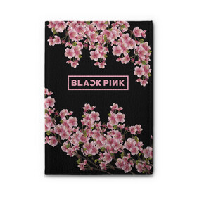 Обложка для автодокументов с принтом BlackPink sakura в Новосибирске, натуральная кожа |  размер 19,9*13 см; внутри 4 больших “конверта” для документов и один маленький отдел — туда идеально встанут права | black  pink | blackpink | jennie | jisoo | k pop | lalisa | sakura | группа | к поп | корейская группа | розовый | сакура | черный