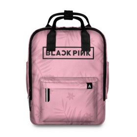 Женский рюкзак 3D с принтом BlackPink в Новосибирске, 100% полиэстер | лямки с регулируемой длиной, сверху ручки, чтобы рюкзак нести как сумку. Основное отделение закрывается на молнию, как и внешний карман. Внутри два дополнительных кармана, один из которых закрывается на молнию. По бокам два дополнительных кармашка, куда поместится маленькая бутылочка
 | Тематика изображения на принте: black  pink | blackpink | flowers | jennie | jisoo | k pop | lalisa | sakura | группа | к поп | корейская группа | растения | розовый | сакура | цветы | черный