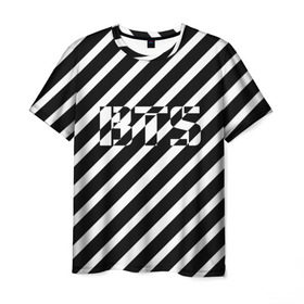 Мужская футболка 3D с принтом BTS в Новосибирске, 100% полиэфир | прямой крой, круглый вырез горловины, длина до линии бедер | bts | bts army | j hope | jimin | jin | jungkook | k pop | rap monster | rapmon | suga | v | бтс | группа | корея