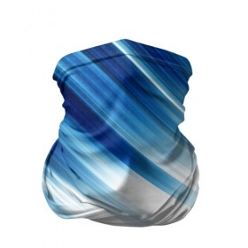 Бандана-труба 3D с принтом ABSTRACT BLUE в Новосибирске, 100% полиэстер, ткань с особыми свойствами — Activecool | плотность 150‒180 г/м2; хорошо тянется, но сохраняет форму | abstract | blue | geometry | абстракция | геометрия | градиент | линии | синий