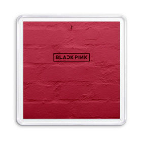 Магнит 55*55 с принтом BlackPink wall в Новосибирске, Пластик | Размер: 65*65 мм; Размер печати: 55*55 мм | black  pink | blackpink | jennie | jisoo | k pop | lalisa | группа | к поп | корейская группа | розовый | черный