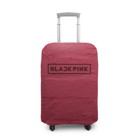 Чехол для чемодана 3D с принтом BlackPink wall в Новосибирске, 86% полиэфир, 14% спандекс | двустороннее нанесение принта, прорези для ручек и колес | black  pink | blackpink | jennie | jisoo | k pop | lalisa | группа | к поп | корейская группа | розовый | черный
