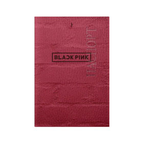 Обложка для паспорта матовая кожа с принтом BlackPink wall в Новосибирске, натуральная матовая кожа | размер 19,3 х 13,7 см; прозрачные пластиковые крепления | black  pink | blackpink | jennie | jisoo | k pop | lalisa | группа | к поп | корейская группа | розовый | черный