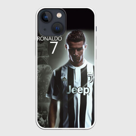 Чехол для iPhone 13 mini с принтом RONALDO JUVE SPORT в Новосибирске,  |  | cr7 | fc | клуб | криштиану роналду | роналдо | фк | ювентус