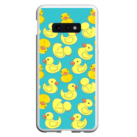 Чехол для Samsung S10E с принтом Duck в Новосибирске, Силикон | Область печати: задняя сторона чехла, без боковых панелей | Тематика изображения на принте: duck | duckling | утенок | утка