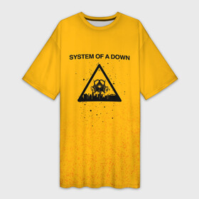 Платье-футболка 3D с принтом System of a Down в Новосибирске,  |  | soad | soil | system of a down | группа | дав | дарон малакян | джон долмаян | метал | ню | оф | рок | серж танкян | систем | соад | сод | соэд | шаво одаджян | э доун