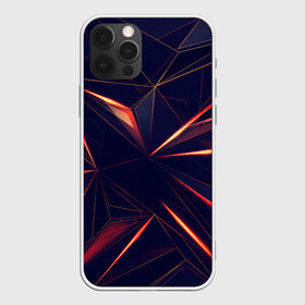 Чехол для iPhone 12 Pro Max с принтом STRIPES ORANGE 3D в Новосибирске, Силикон |  | abstract | geometry | orange | абстракция | геометрия | градиент | линии | оранжевый