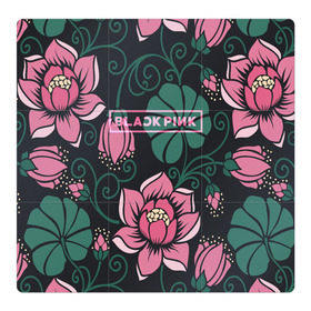 Магнитный плакат 3Х3 с принтом BlackPink в Новосибирске, Полимерный материал с магнитным слоем | 9 деталей размером 9*9 см | black  pink | blackpink | jennie | jisoo | k pop | lalisa | группа | к поп | корейская группа | розовый | черный