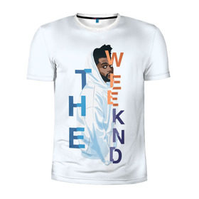 Мужская футболка 3D спортивная с принтом The Weeknd в Новосибирске, 100% полиэстер с улучшенными характеристиками | приталенный силуэт, круглая горловина, широкие плечи, сужается к линии бедра | the | weekend | weeknd | викенд | уикенд | уикнд
