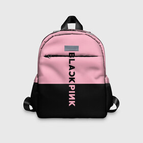 Детский рюкзак 3D с принтом BlackPink  в Новосибирске, 100% полиэстер | лямки с регулируемой длиной, сверху петелька, чтобы рюкзак можно было повесить на вешалку. Основное отделение закрывается на молнию, как и внешний карман. Внутри дополнительный карман. По бокам два дополнительных кармашка | Тематика изображения на принте: black  pink | blackpink | jennie | jisoo | k pop | lalisa | группа | к поп | корейская группа | розовый | черный