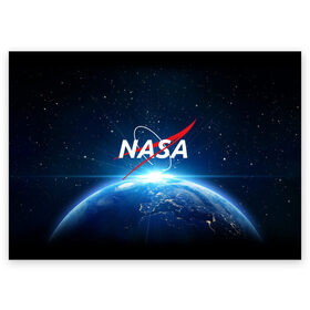 Поздравительная открытка с принтом NASA в Новосибирске, 100% бумага | плотность бумаги 280 г/м2, матовая, на обратной стороне линовка и место для марки
 | Тематика изображения на принте: galaxy | nasa | planet | star | астрономия | галактика | звезды | космос | надписи | наса | планета
