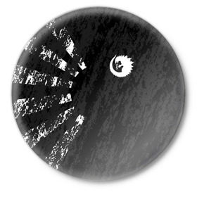 Значок с принтом GODZILLA в Новосибирске,  металл | круглая форма, металлическая застежка в виде булавки | comic con | godzilla | gojira | logo | годзилла | знаки | иероглифы | лого | монстр | фильм | чудовище