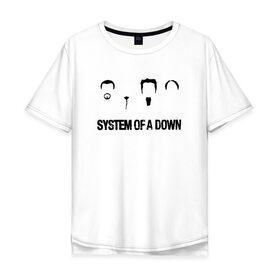 Мужская футболка хлопок Oversize с принтом System of a Down в Новосибирске, 100% хлопок | свободный крой, круглый ворот, “спинка” длиннее передней части | soad | soil | system of a down | группа | дав | дарон малакян | джон долмаян | метал | ню | оф | рок | серж танкян | систем | соад | сод | соэд | шаво одаджян | э доун