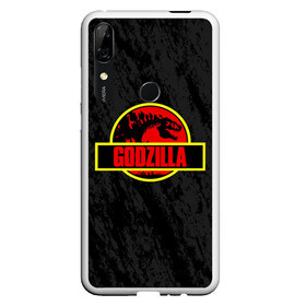 Чехол для Honor P Smart Z с принтом JURASSIC GODZILLA ГОДЗИЛЛА в Новосибирске, Силикон | Область печати: задняя сторона чехла, без боковых панелей | Тематика изображения на принте: comic con | godzilla | gojira | logo | годзилла | знаки | иероглифы | лого | монстр | фильм | чудовище